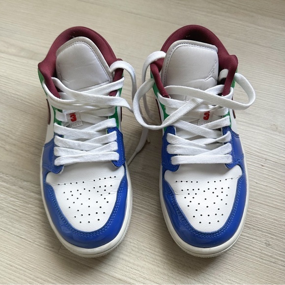 Nike Air Jordan 1 low multi color shoes - Picture 1 of 9